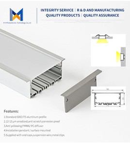 6063 recessed aluminum led linear aluminum  for  extrusion heat  sink aluminum alloy