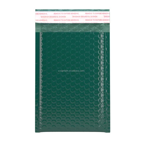 6*10 Green Printed For Shipping Packing Courier Padded Envelope Custom Shipping Poly Mailing Bags Bubble Mailers