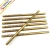 Import 7 inch hexagonal shape gold pencil with custom logo printing,standard HB pencil. from China