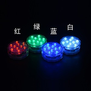 70mm 10 LED Multicolor Waterproof Lights with remote control For Aquarium Fish Tank