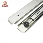 76MM Ball Bearing Heavy Duty Tool Box Drawer Slide Telescopic Shelf Channel With Lock