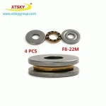 8*22*7mm Miniature Axial Plane Thrust Ball Pole Bearings F8-22m