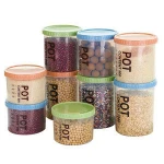 900ml Home Sealed round grains cans plastic snack plastic jar