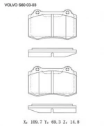 A93K D3007 D188 auto brake systems GDB252 BOY53328ZMF For MAZDA GLC 323 Brake Pad set