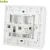 Import ACCET054 AMP Type RJ45 Dual Port Female Faceplate wall socket from China