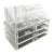 Import Acrylic Flannel 2 Drawers Cosmetic Jewelry Drawer Box Storage Case Makeup Organizer from China