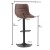 Import Adjustable Height Swivel Bar Stool Chairs with Black Painted Metal Base from China