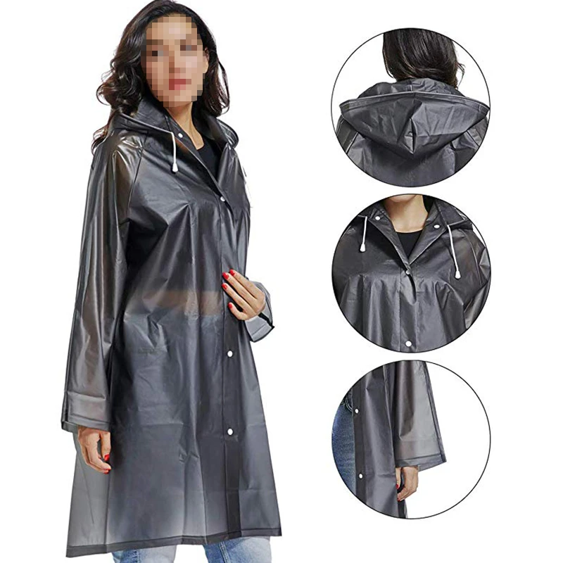 Adult Waterproof Reusable Raincoat  ,JApf Colourful Adult Rain Poncho