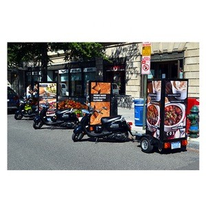 advertising electric battery trailer for scooter and motorcycle