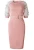 Import African design wrap dress women fashion plus size office pencil dress with flower sleeve from China