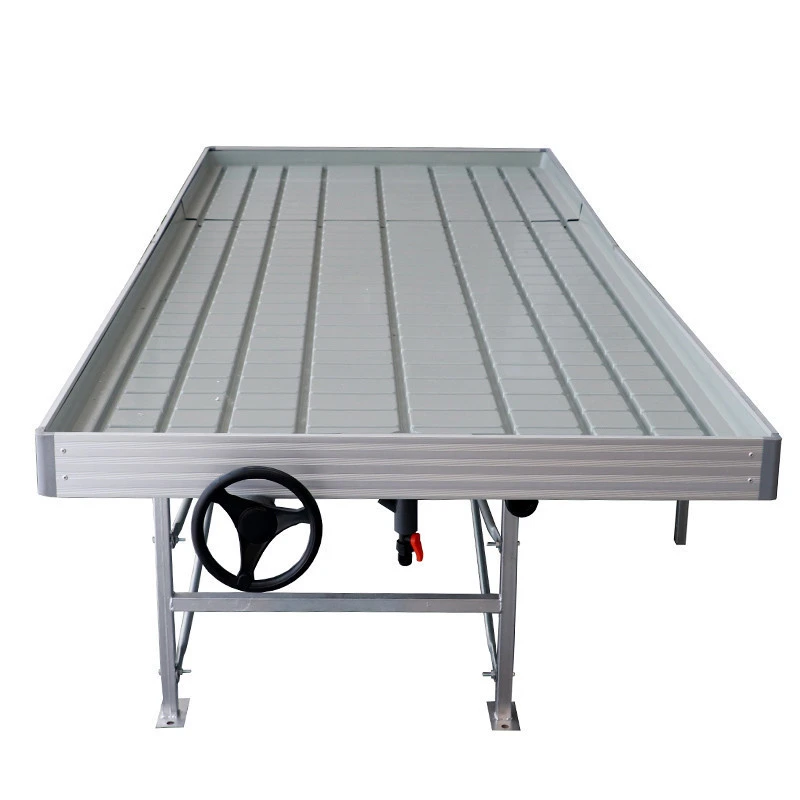 Agricultural greenhouse 4ft*8ft ebb and flow rolling bench table system with flood tray