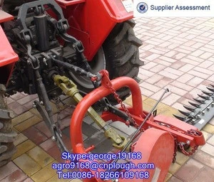 Agricultural meadow sickle type mower for small tractors