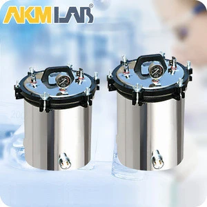 AKMLAB 8/12/18/24L Portable Steam Sterilizer Autoclave Sterilization