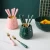 Import AL Nordic New Trend Hot Creative Fruit Fork Set Light Luxury Dessert Cake Fruit Fork Spoon Container Ceramic Storage Fork from China