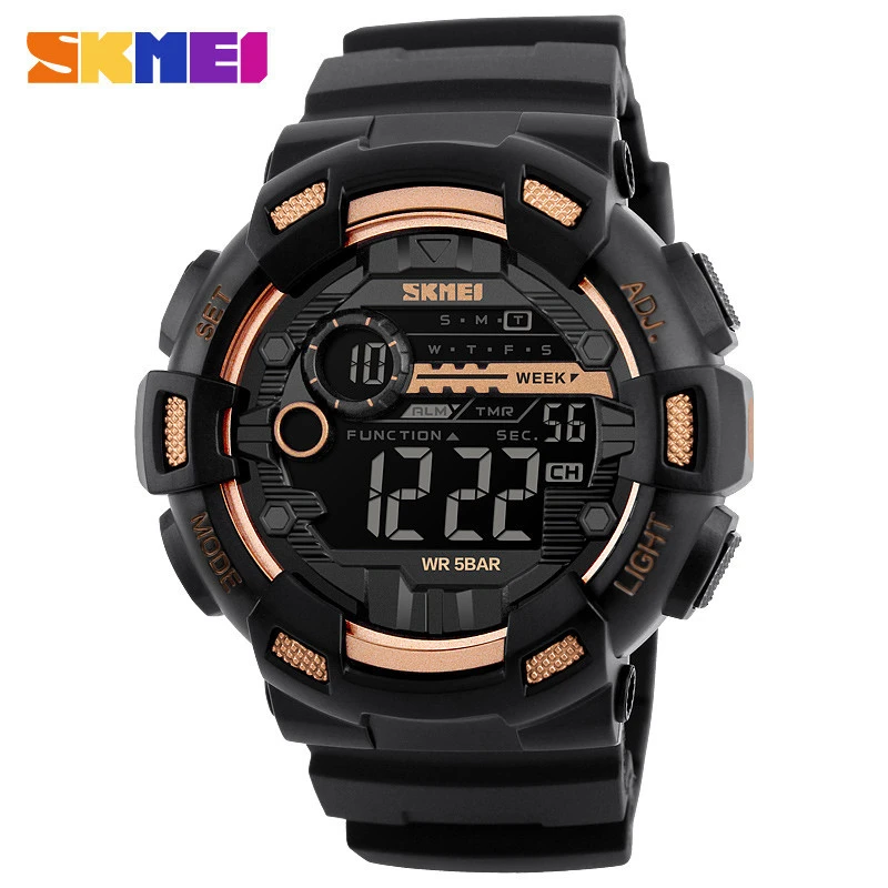 Aliexpress hot sale skmei digital watch  Guangzhou watch manufacturer oem plastic wrist watch