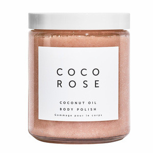 All Natural Coconut Oil Rose Body Polish Sugar Scrub