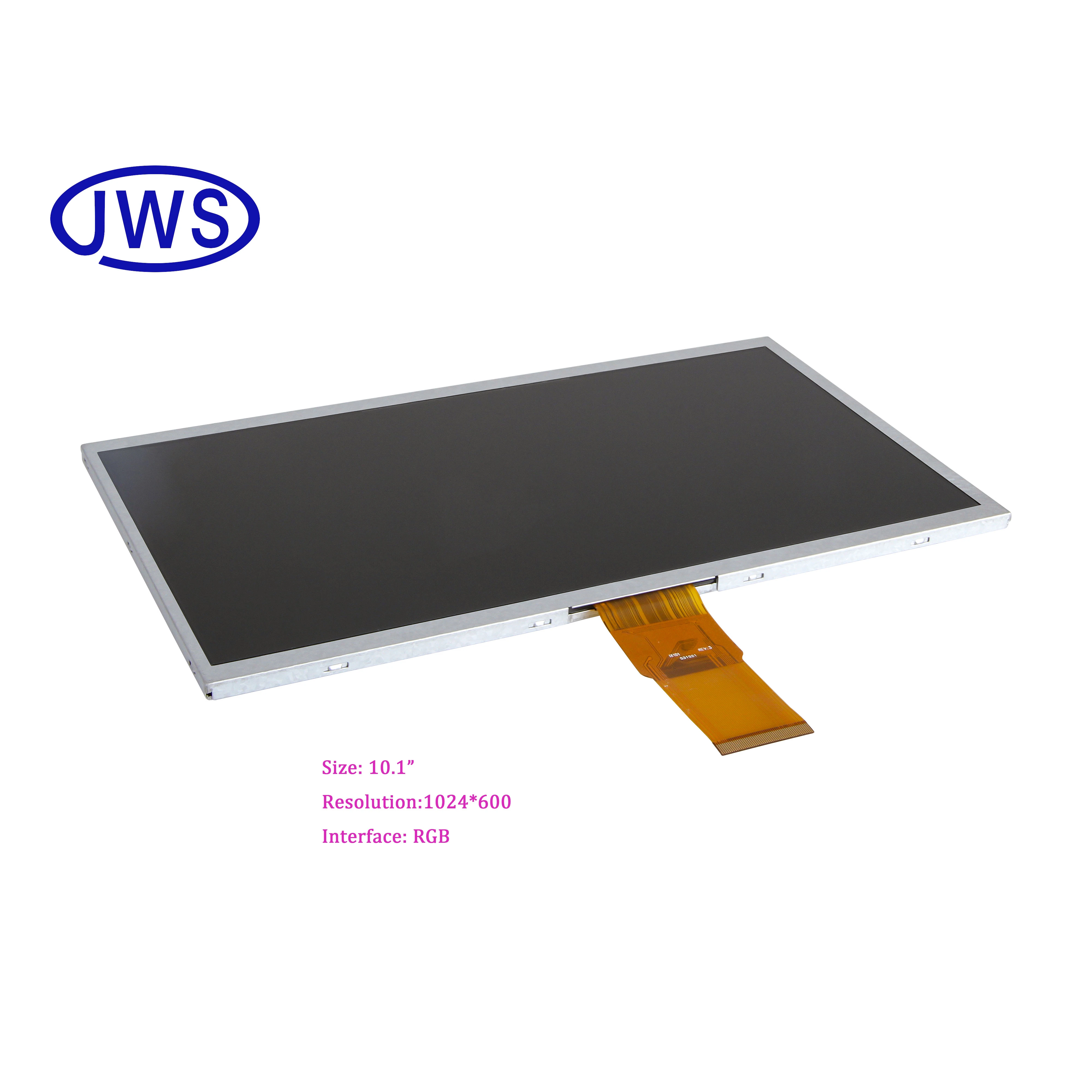 All Viewing Angle 10.1 inch TFT LCD screen  IPS high  resolution 1024*600 RGB interface