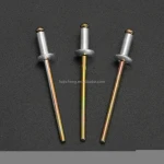 Aluminium Blind Rivet with open head fasten nails with golden body