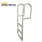 Aluminum Dock Edge Welded Fixed Wide Step Dock Ladder
