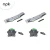 Import Aluminum Door Roller Cabinet Plastic Roller Shutter for Cabinet Door from China