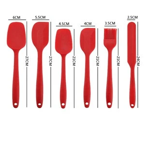 Amazon 6 piece silicone handle kitchenware set non stick pot spoon spatula colander kitchen utensils