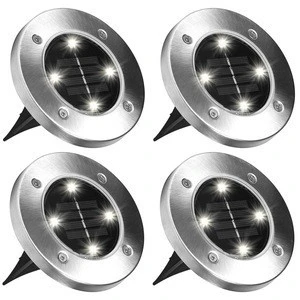 Amazon and  double best seller In-Ground lights, 4LED , 4packs, solar ground lights for garden,driveway, pathway