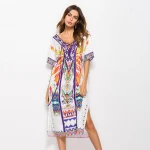 Amazon New oversize print dress for women print dress robe de soiree