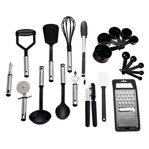Amazon top sellerhomelife products innovative nylon stainless steel kitchen use cooking supplies gadgets utensils set