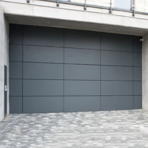 American high polish stainless steel garage door with frameless 16x7 modern glass garage door