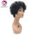 Import Angelbella Short Afro Curly Human Hair Wig Natural Black Color Short Brazilian Human Hair Wigs for Black Women from China