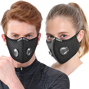 Anti-dust reusable half men women motorcycle face cover outdoor cycling sports activated carbon filter face covers