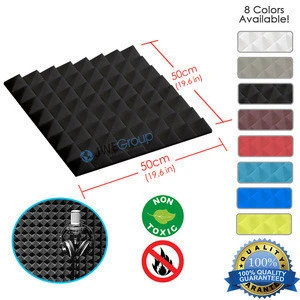 Arrowzoom Pyramid Acoustic Panel Sound Absorption Studio Foam 19.6 x 19.6 x 1.9" (OEM Packaging Available)