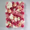 Artificial Flowers Wall Decoration Silk Flower Panels Flower Wall for Home Party Wedding Christmas Festival