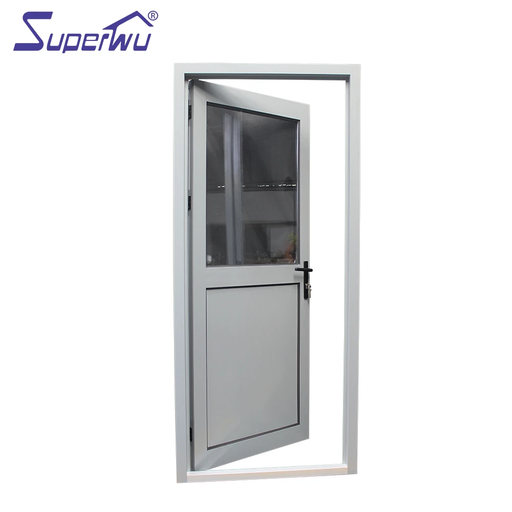 Australia Standard single glass casement door interior half doors with window stay