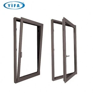 Australian Standard PVC Casement Window, PVC Frame Double Glazed Door and Window for Windows Grill Design