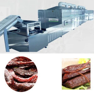 automatic industrial infrared microwave beef dehydrator dryer processing machine