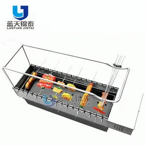 Automatic Rotating Rotisserie Restaurant Chef Grill Charcoal Machine Cafeteria Barbecue