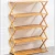 Import Bamboo Folding Multi Functional Household 4 Layer 2 Tier Simple Cabinet Door Economical Foldable Wooden Shoe Rack from China