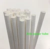 Bar accessories white paper straws 6*210mm
