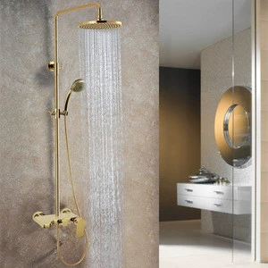 Bath and Shower Faucet Gold