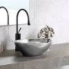 Bathroom Counter Top Bathroom Ceramic Wash Basin Sink Silver Art Basin Made In China