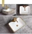 Import Bathroom golden square basin pedestal wash ceramic basin from China
