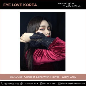 BEAULEN Brand Korean Supplier of Dolly Gray Colored Contact Lens Power