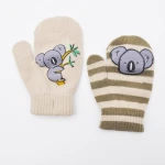 Beautiful Acrylic Wool Polyester Knitted Mittens Children Mittens  Baby Mittens  Children Gloves