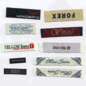 Beautiful design unique logo pattern clothes woven labels