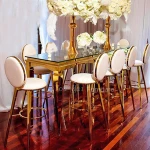 Beautiful furniture rose or golden chair king bar stools with high legs bar chair