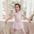 Bebechat wholesale children ballet costumes gymnastics ballet dress cotton/spandex girls dance wear (short sleeve skirted dress)