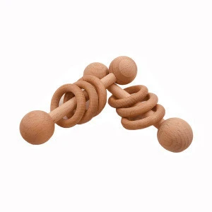 Beech wood Wooden Baby Rattle Teething toys for the New born baby playing and Training WRT0013
