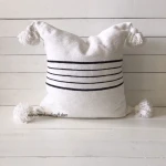 BERBER Pom Pom boho moroccan, Cushion Cover