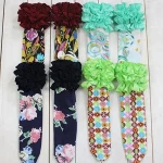 Best baby leggings organic cotton custom children leg warmers with ruffles